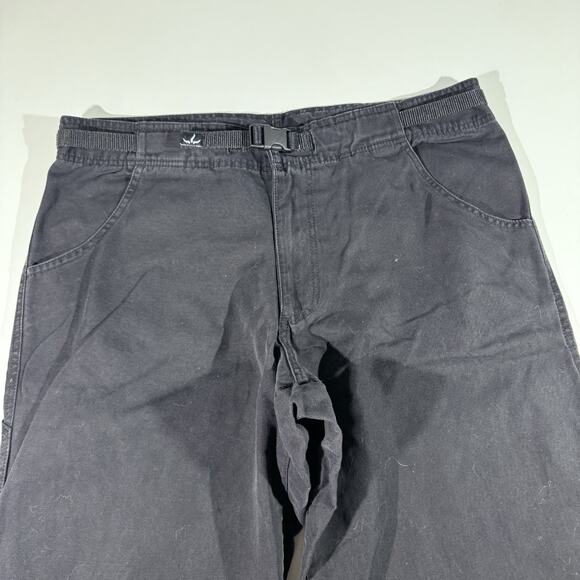 Vintage prAna Men's Black Canvas Pants Cotton Hiking Made in USA Size XL - Picture 2 of 10